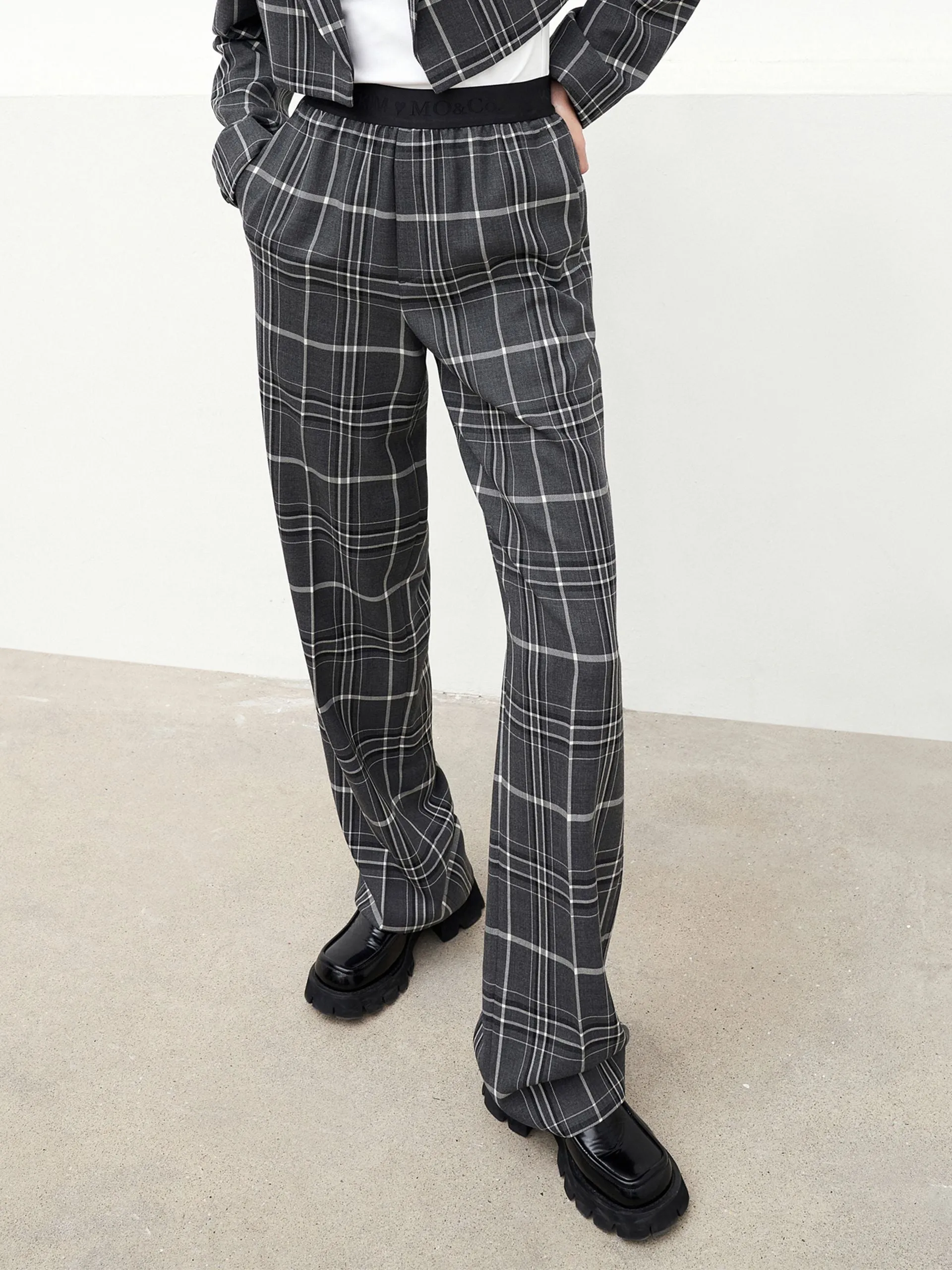 MO&Co. X KIMHEKIM Plaid Straight Leg Pants