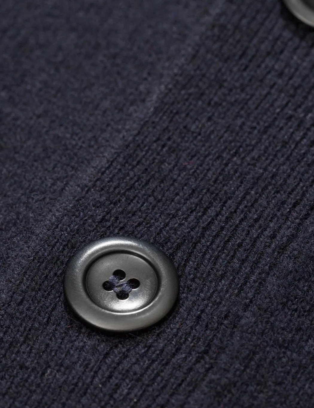 Norse Projects Adam Cardigan (Wool) - Dark Navy Blue