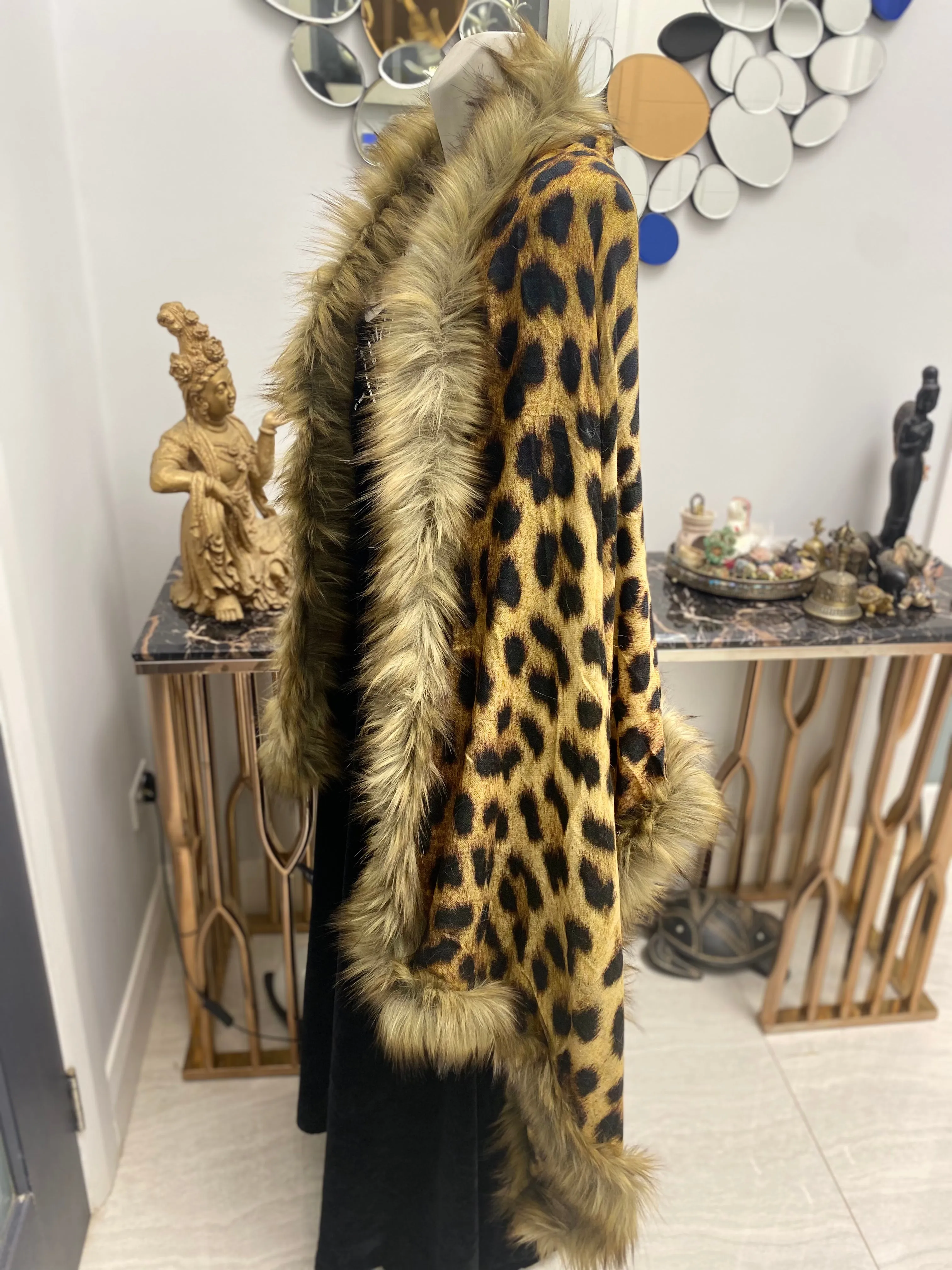 Pure Cashmere Julian Faux Fur Wrap Shawl