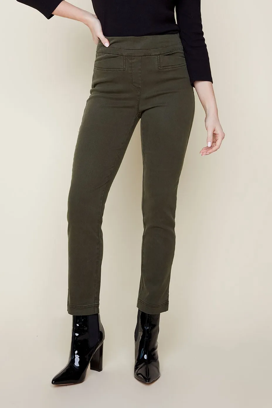 Renuar R1542T Straight Leg Ankle Pant