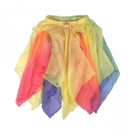 Sarah's Silks Fairy Skirt Rainbow Yellow 3-8 Yrs