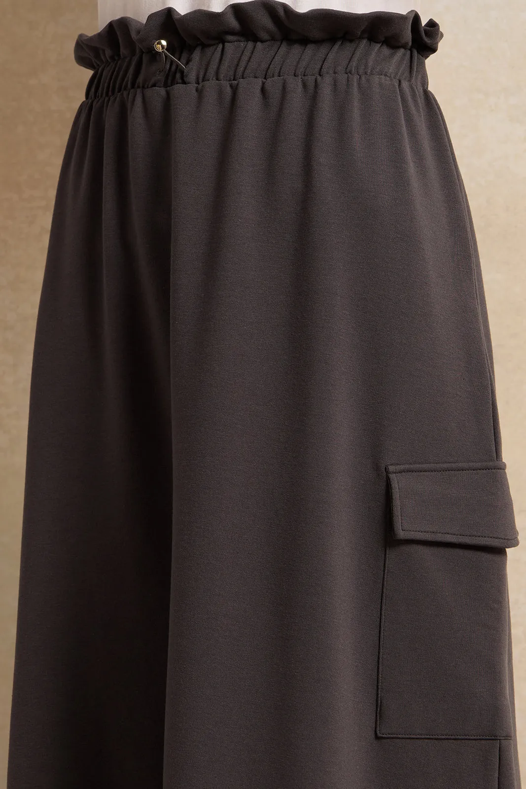 Senior Girls Charcoal Cargo Skirt