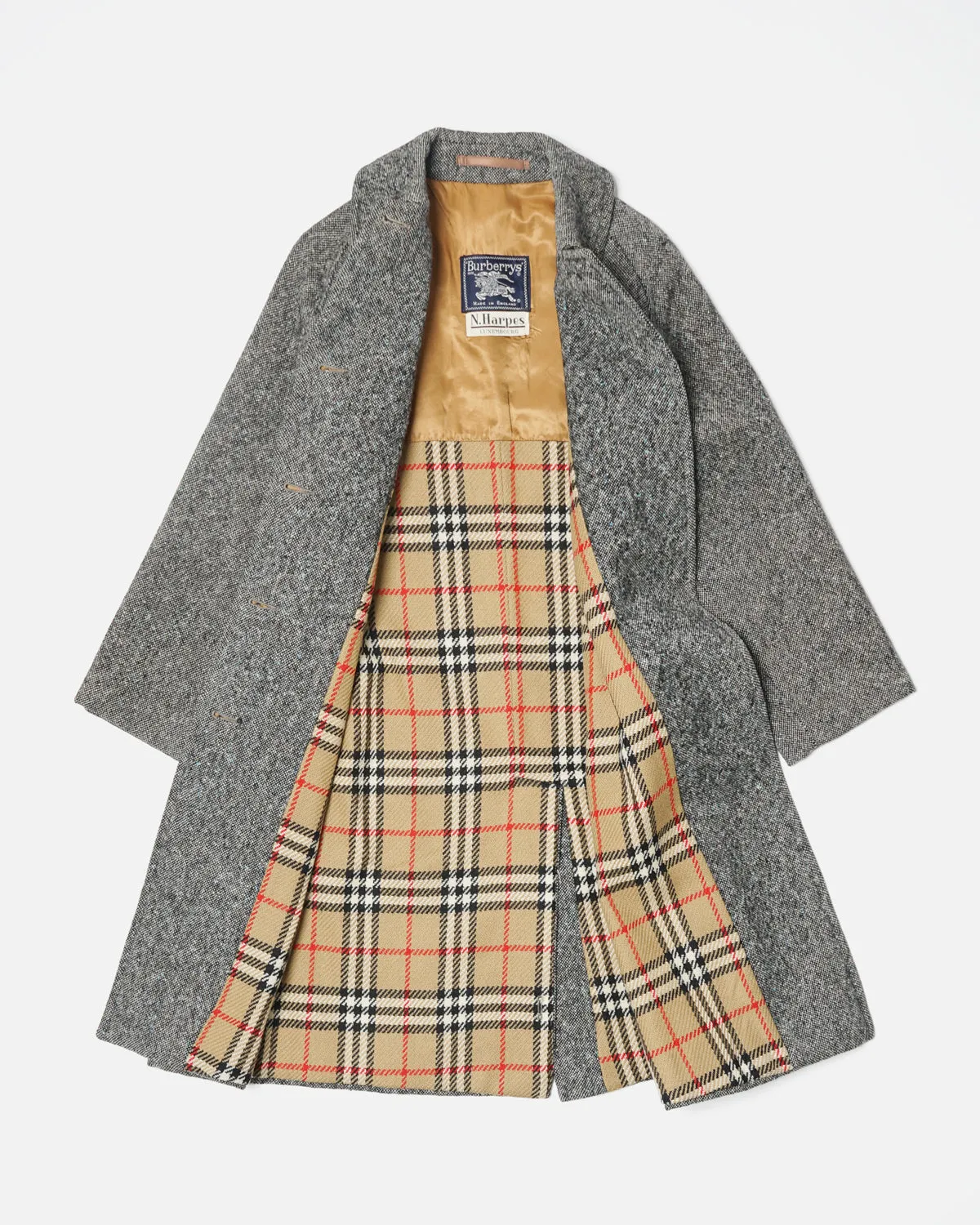 Single Sleeve Tweed Coat