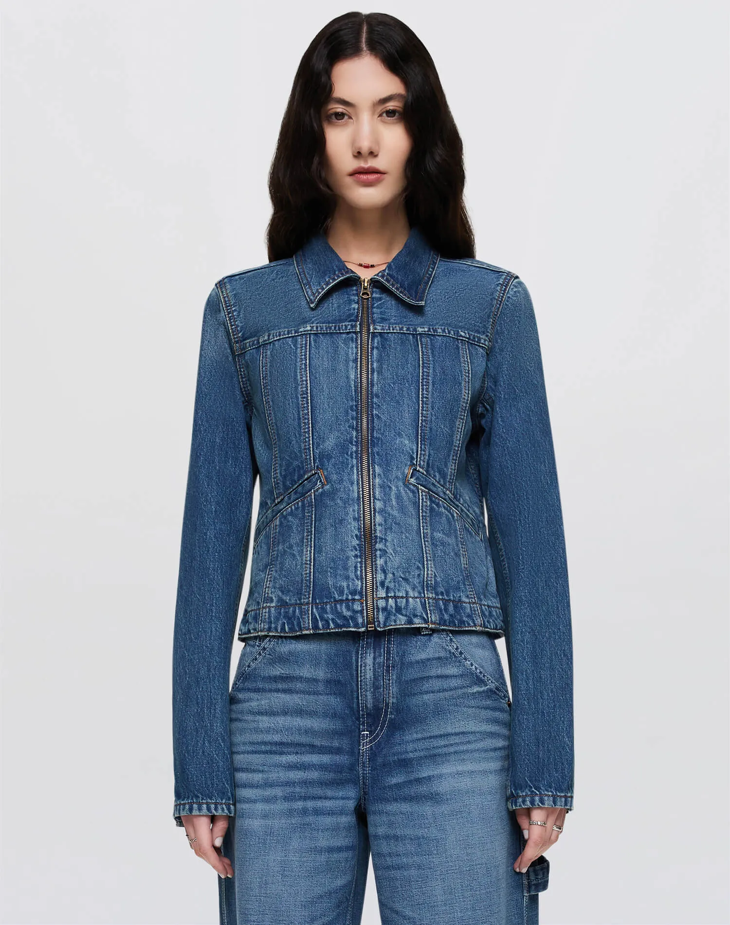 Slim Zip Jacket - Crafted Indigo