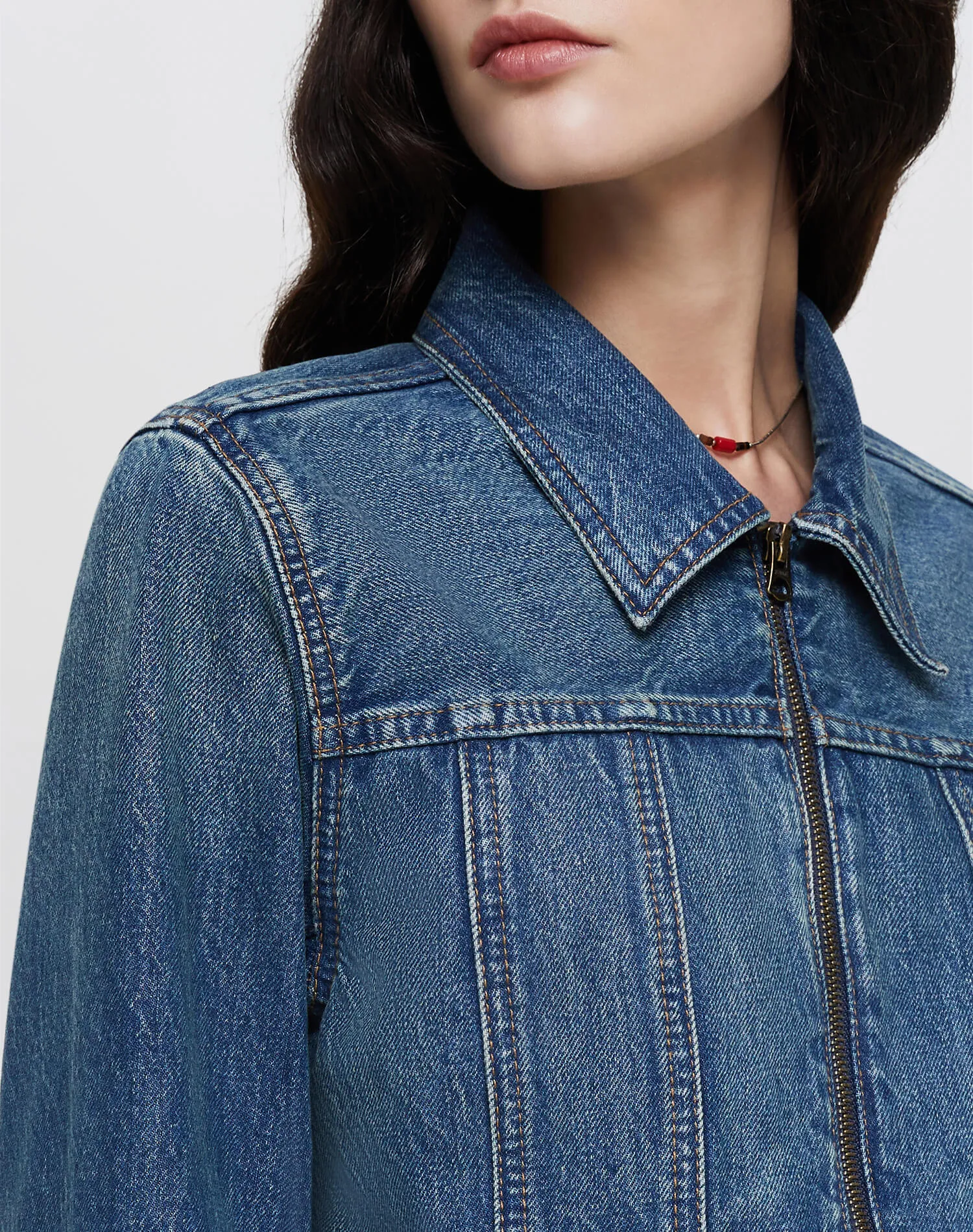 Slim Zip Jacket - Crafted Indigo