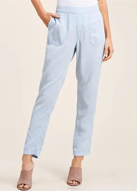 Square Pocket Blue Pants