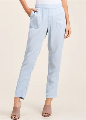 Square Pocket Blue Pants