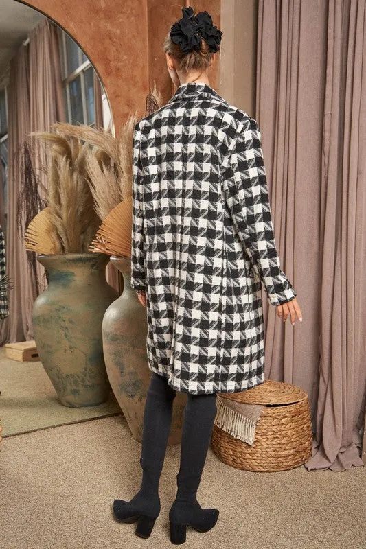 TEEK - Textured Knit Tweed Coat