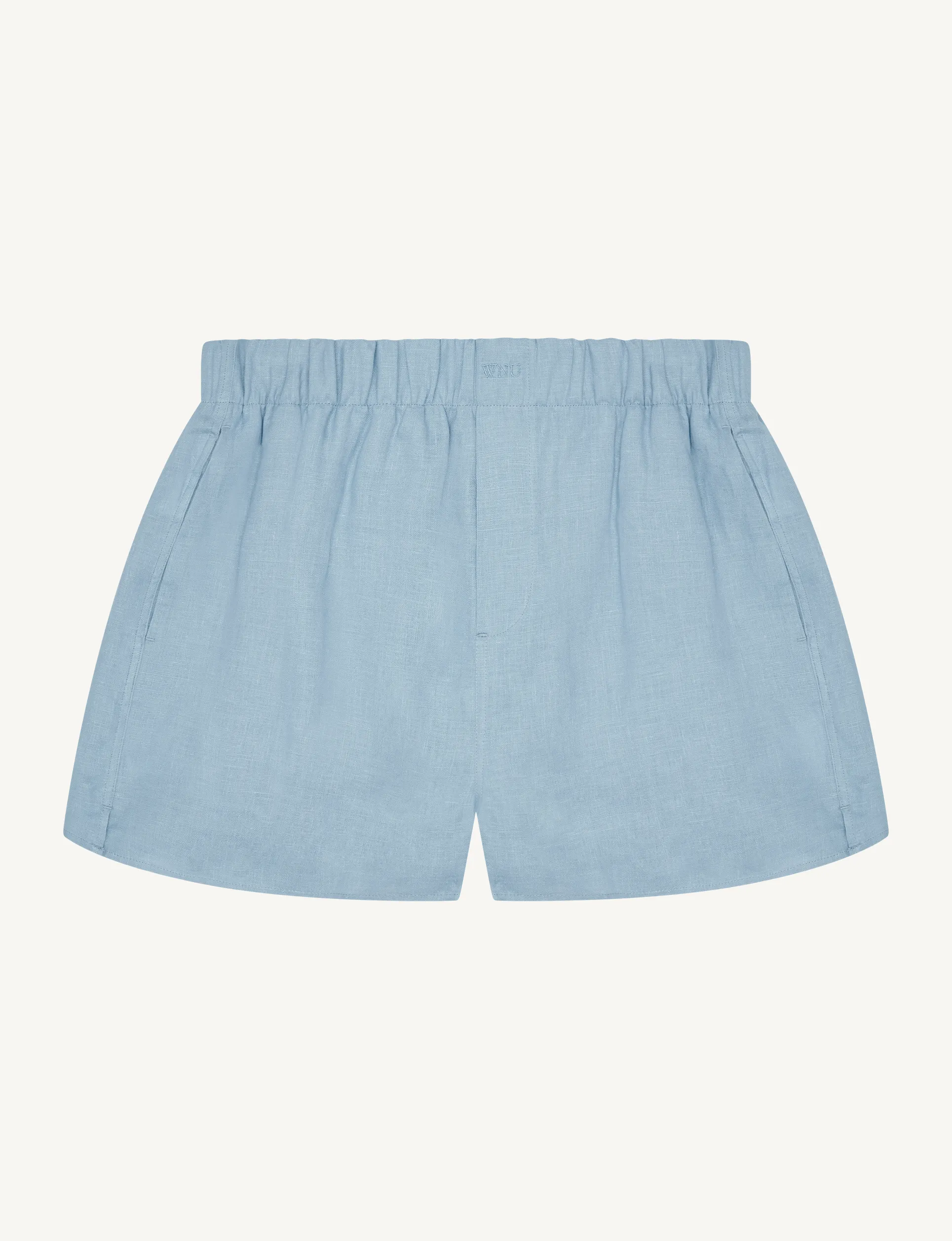 The Boxer: Linen, Storm Blue