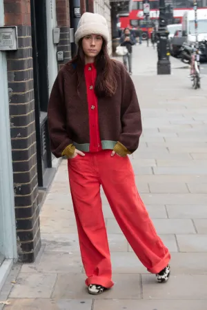 Tinsels Bailey Molly Red Cord Trouser