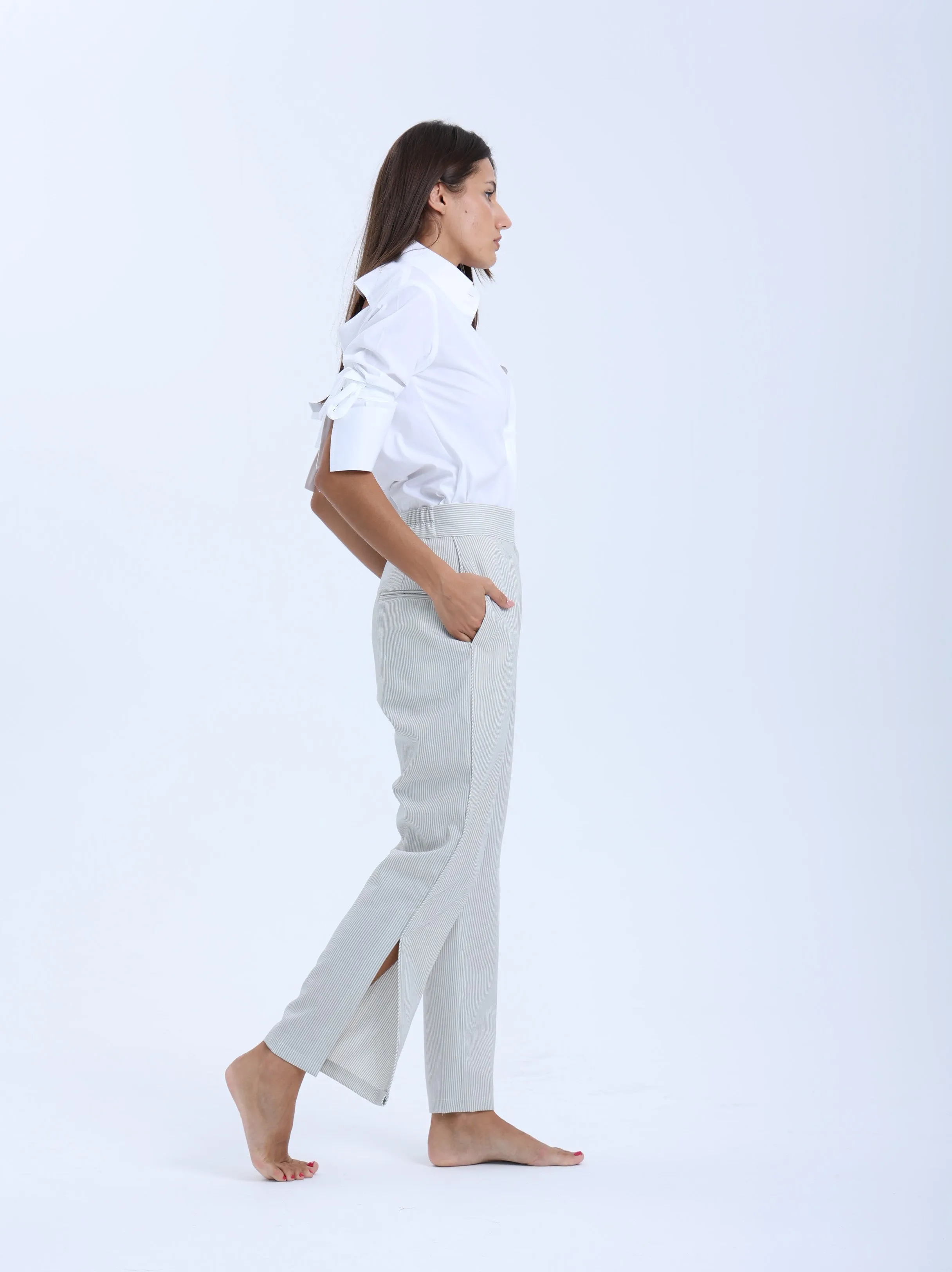 Ville-Marie Tailored Straight-Leg Pants