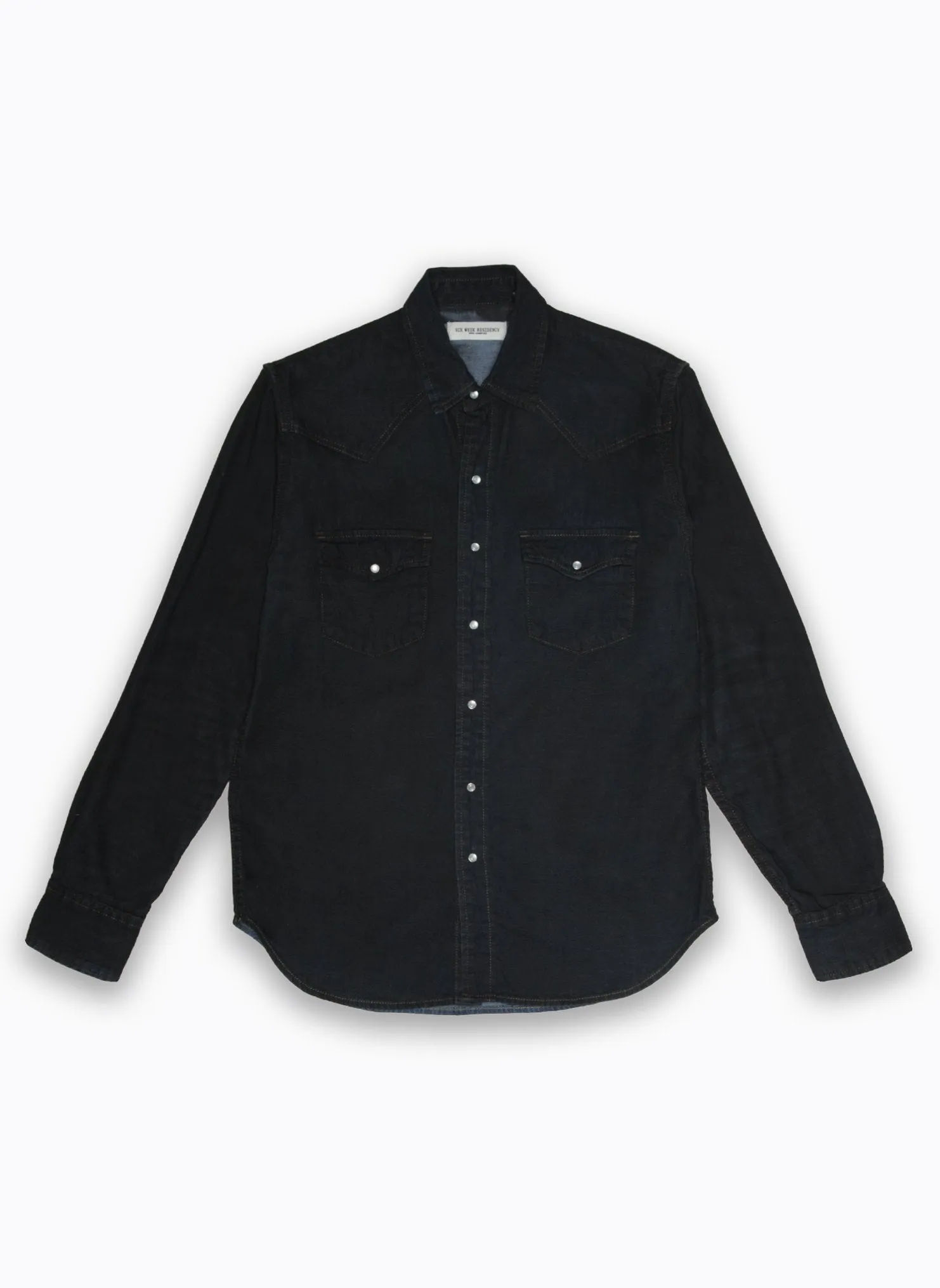 Western Shirt - Black Coated Resin -