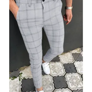 Wiaofellas  -  Simple Business Casual Men's Long Pants Retro Fashion Straight Leg Pants Men's Fashionable Temperament Office Suit Pants MA2