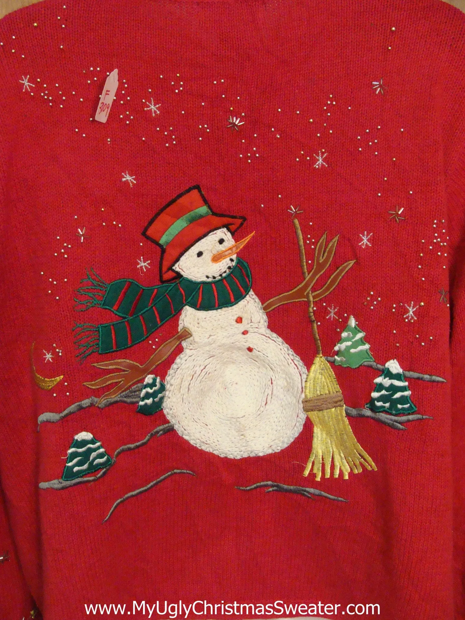 Windy Day Snowmen Corny Christmas Sweater Cardigan